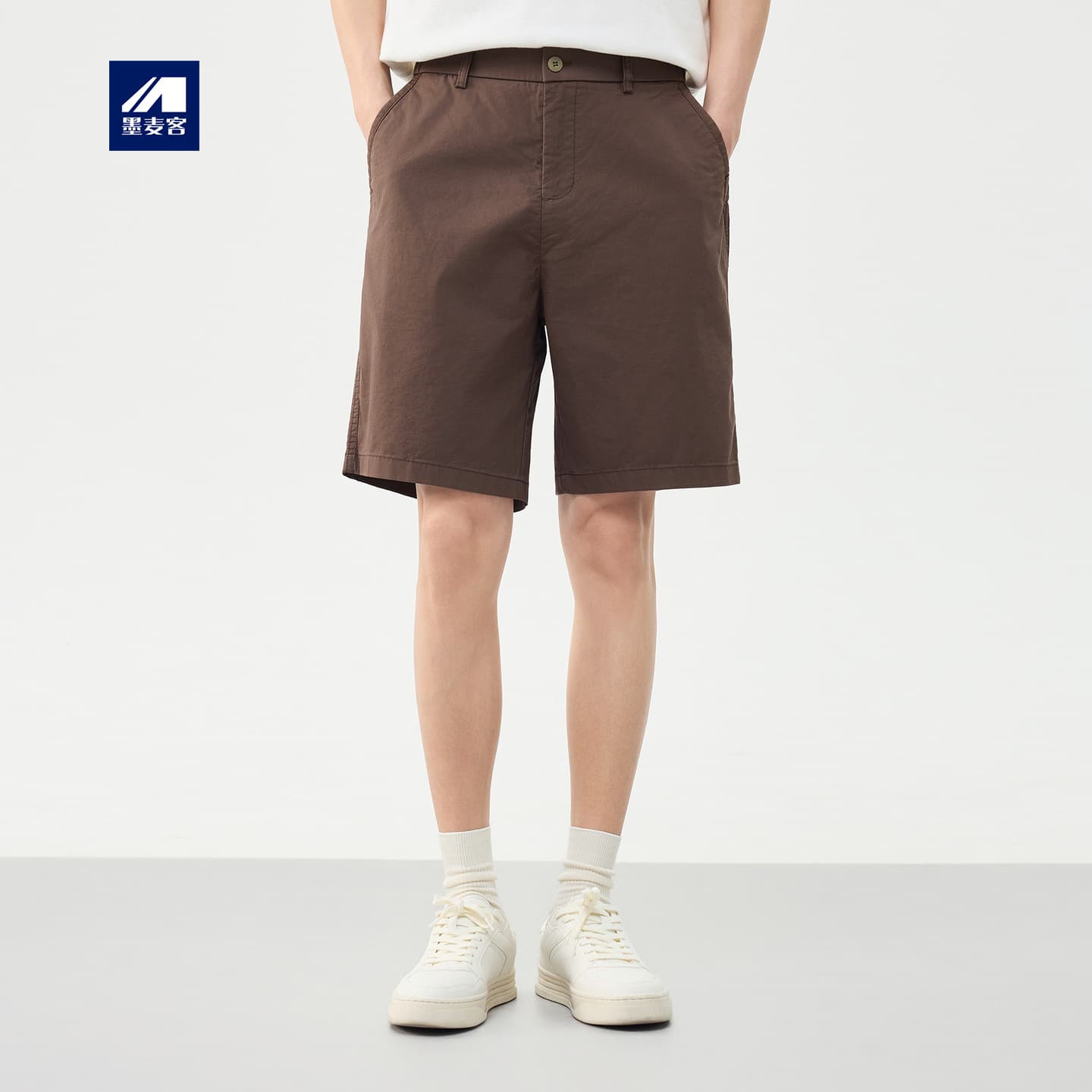 Momaike Men's Smart Commute Straight-Leg Shorts, Summer 2026 New Style, Semi-Elastic Waist Men's Shorts 91650.