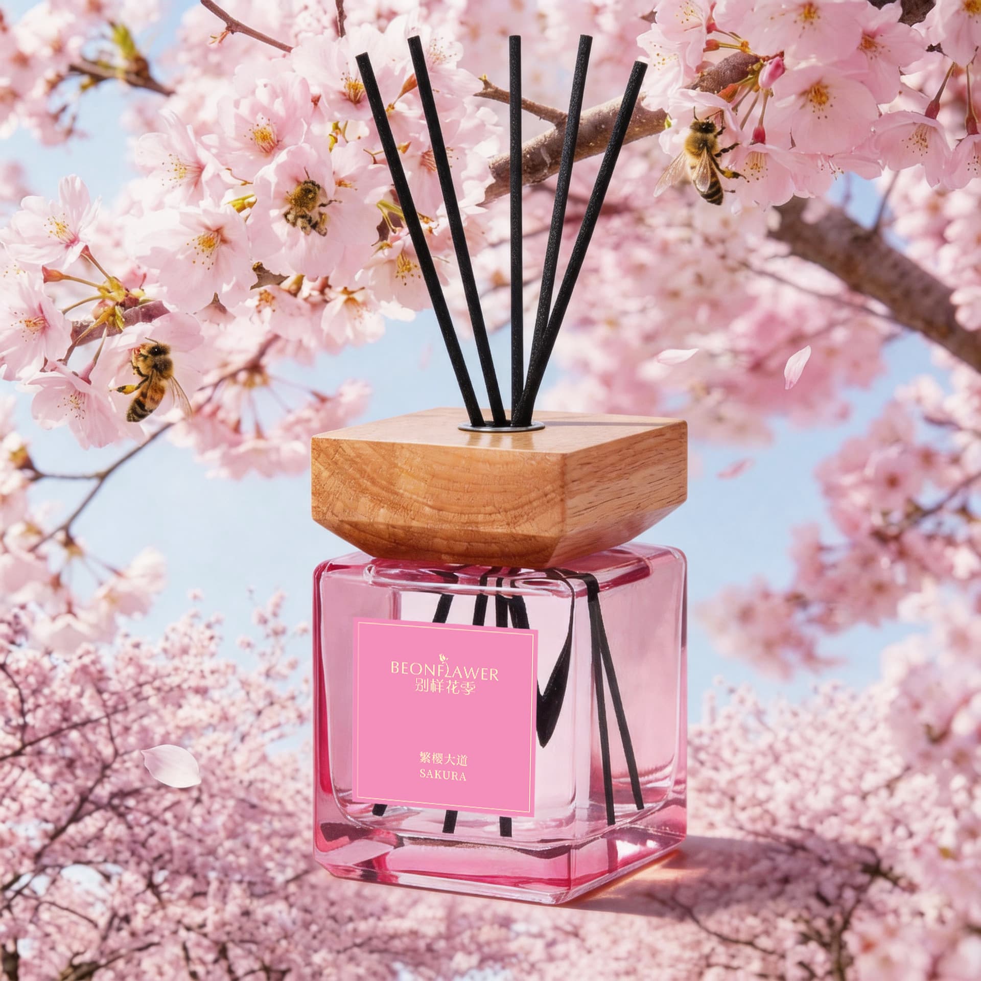 Custom Flameless Aromatherapy Reed Diffuser Gift Box Premium 500ml Large Capacity Hotel Decoration In Stock