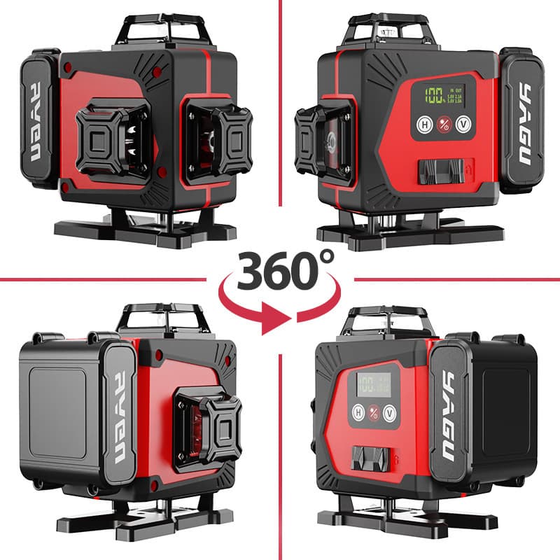 Cross-border Hot Sale Infrared Laser Level Private Mold Green Light Outdoor High Precision Automatic Leveling Adjustable Line Width