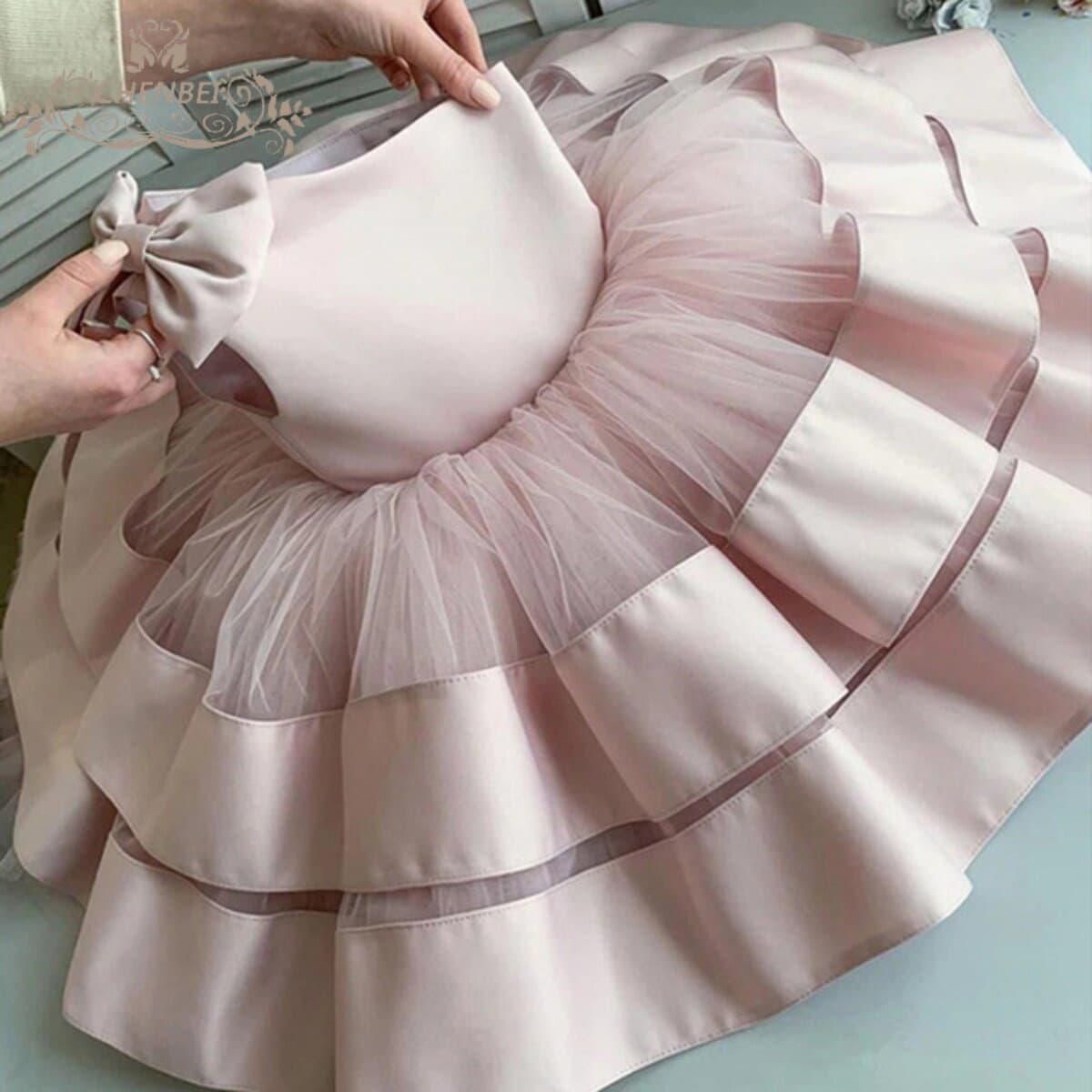 Children's Girls' Dresses, Summer One-Shoulder Flower Girl Princess Dresses, Girls' Birthday Puffy Short Skirts, Cross-Border Wholesale