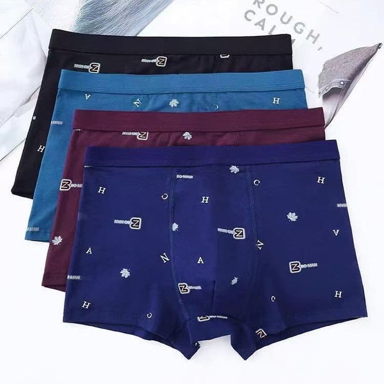 5 Yuan Underwear Manufacturer Wholesale 10 Pieces of Pure Cotton Men's Underwear Rc Cotton Printed Men's Boxer Briefs