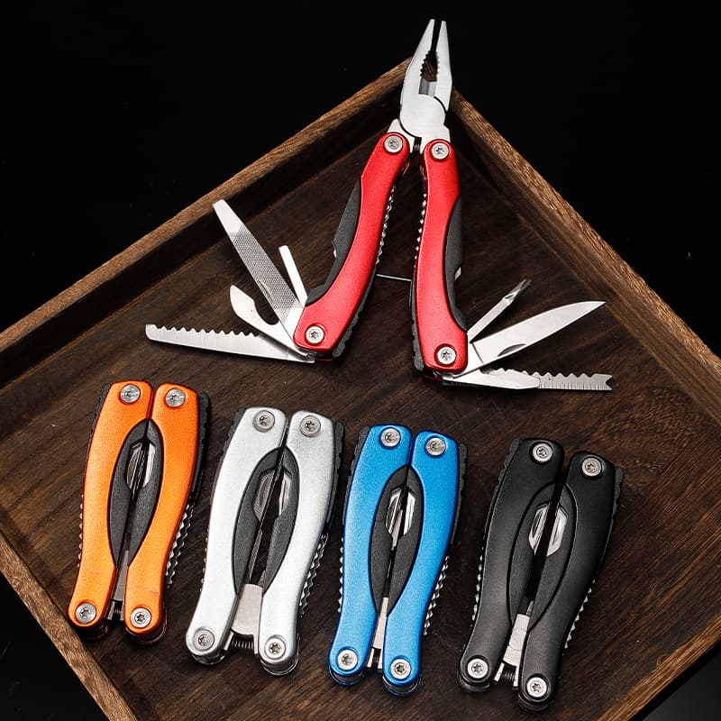 Manufacturer direct sales stainless steel tool pliers, outdoor camping hiking foldable portable combination pliers multi-functional.