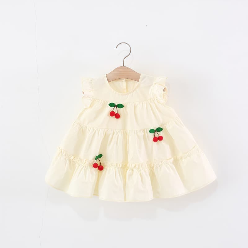 Children's Summer Dress for Girls, Sleeveless, Cotton, Ages 1-4, Thin and Breathable, Export Style
