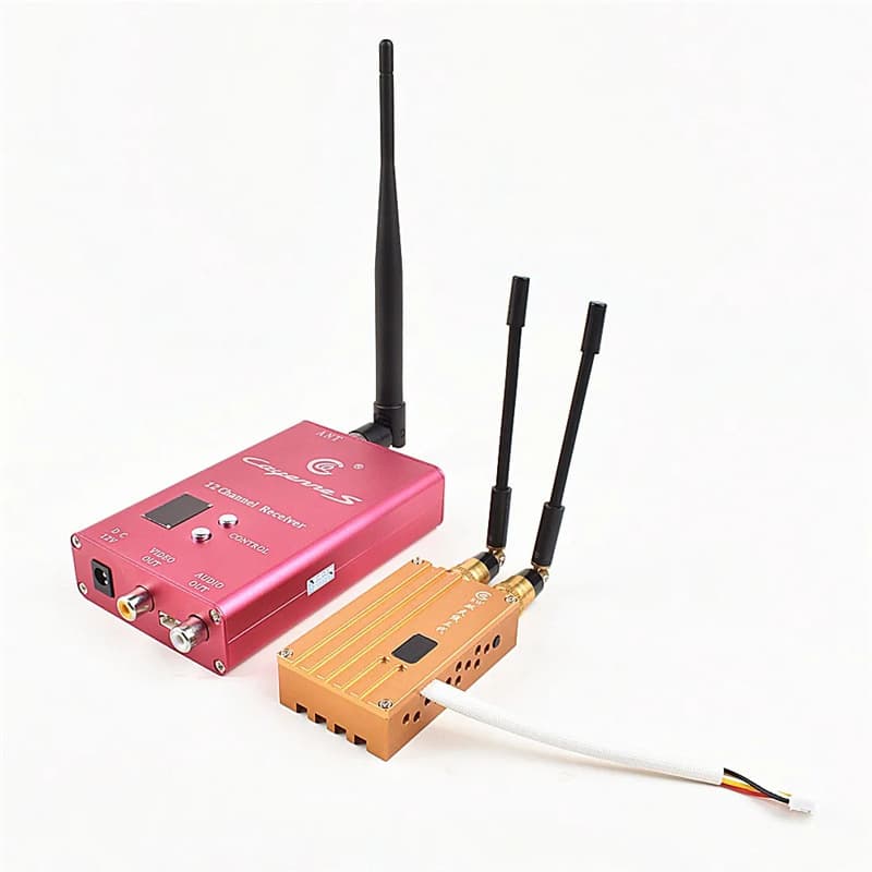 1.2Ghz 1.3Ghz FPV Drone Video Transmitter and Receiver 8W Video Link 6 Channels