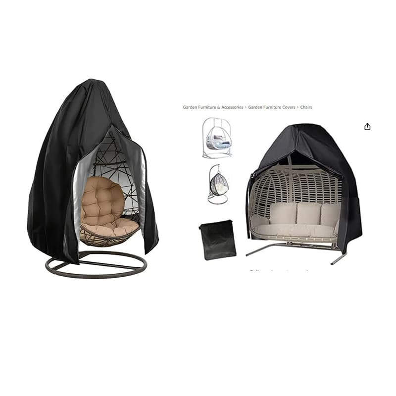 Outdoor Garden Swing Protective Cover Eggshell Hanging Chair Cover Bird Nest Vine Chair Hanging Basket Birdcage