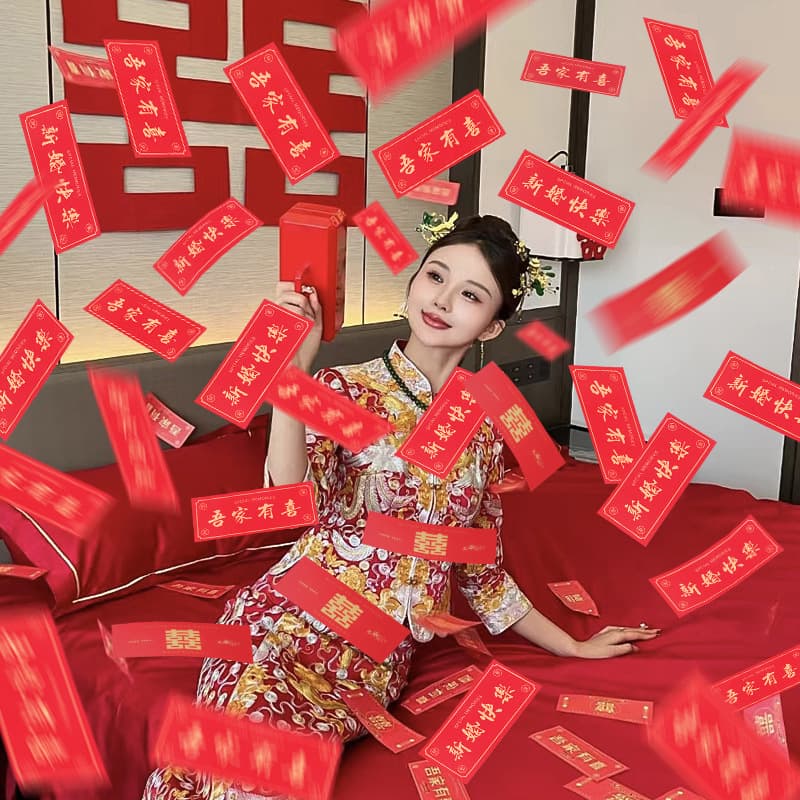 Wedding Money Shooter for Door Blocking Game, Photo Prop, Money Gun with Chopsticks to Grab Cash