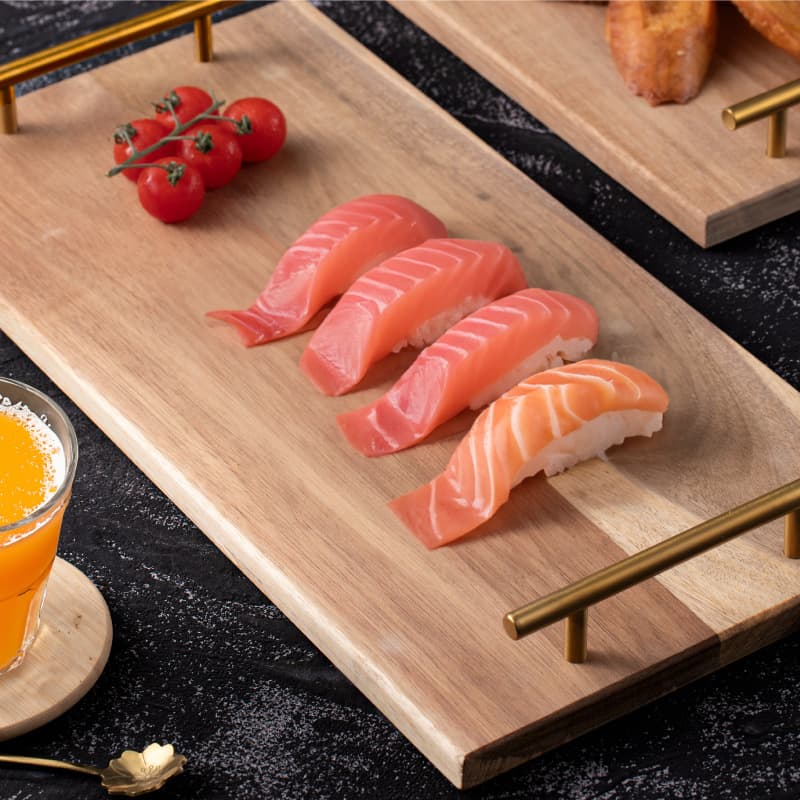 Japanese Style Wooden Tray Serving Plate Tea Tray Rectangle Home Use Solid Wood Cup Dessert Coffee Shop Commercial Sycamore Tray