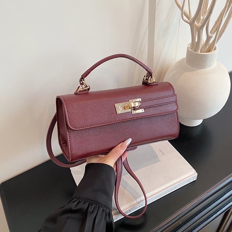 European and American retro fashion and foreign style portable Kelly bag, fashionable and high-quality cross-border foreign trade shoulder crossbody bag for women