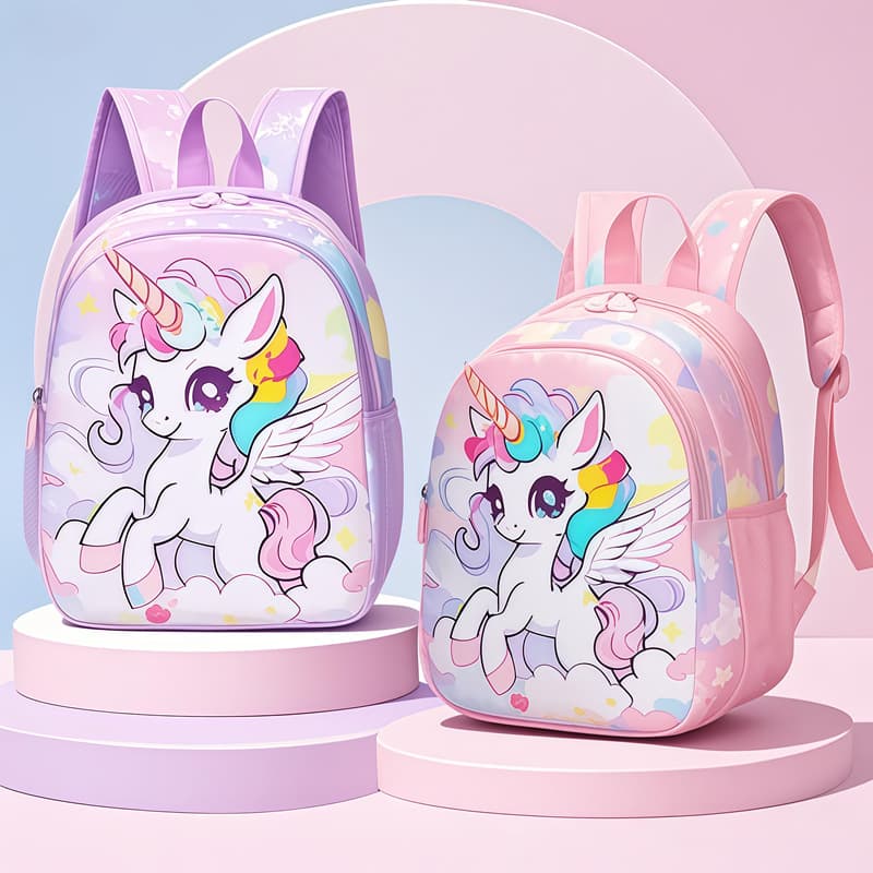 Girls' Cute Baby Backpack 2025 New Lightweight Double Shoulder Bag for Kindergarten Large Medium Small Classes