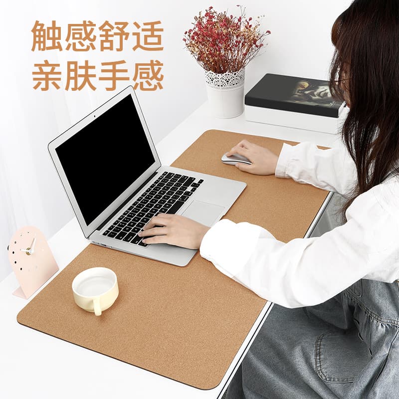Cork rubber bottom desk pad multi-purpose office writing desk pad thickened non-slip cork table pad writing mouse pad
