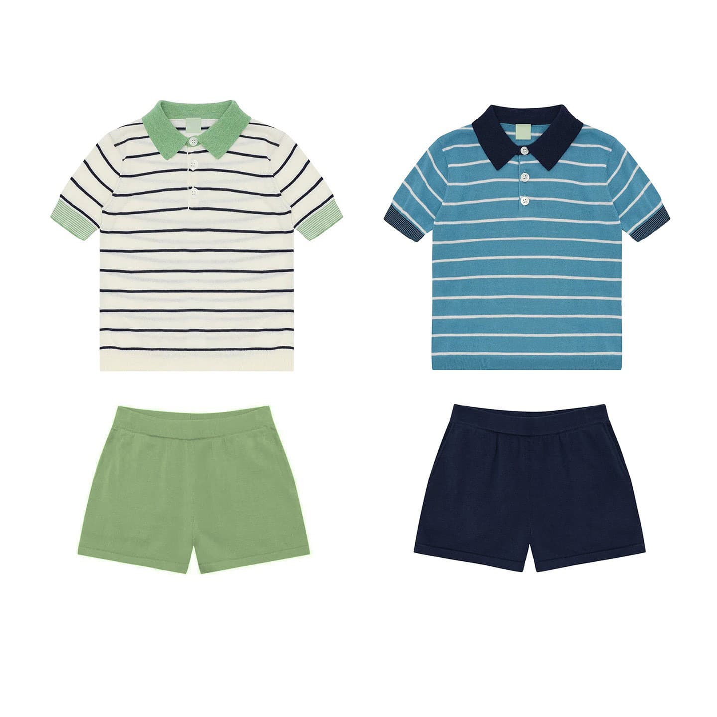 2026 Summer New Style Boys' Ultra-thin Polo Shirt + Shorts