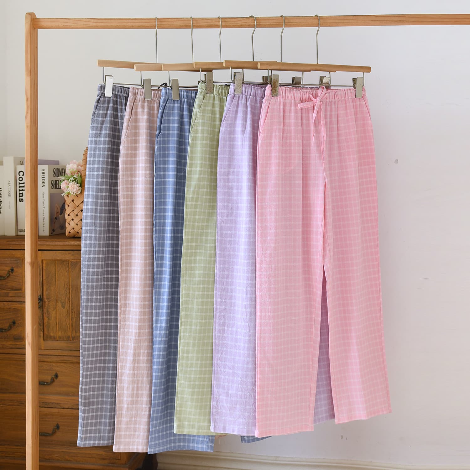 Couples Sleepwear Pants Large Size Home Pants Men's Ladies Long Pants Outdoor Wearable Thin Cotton Leisure Comfortable