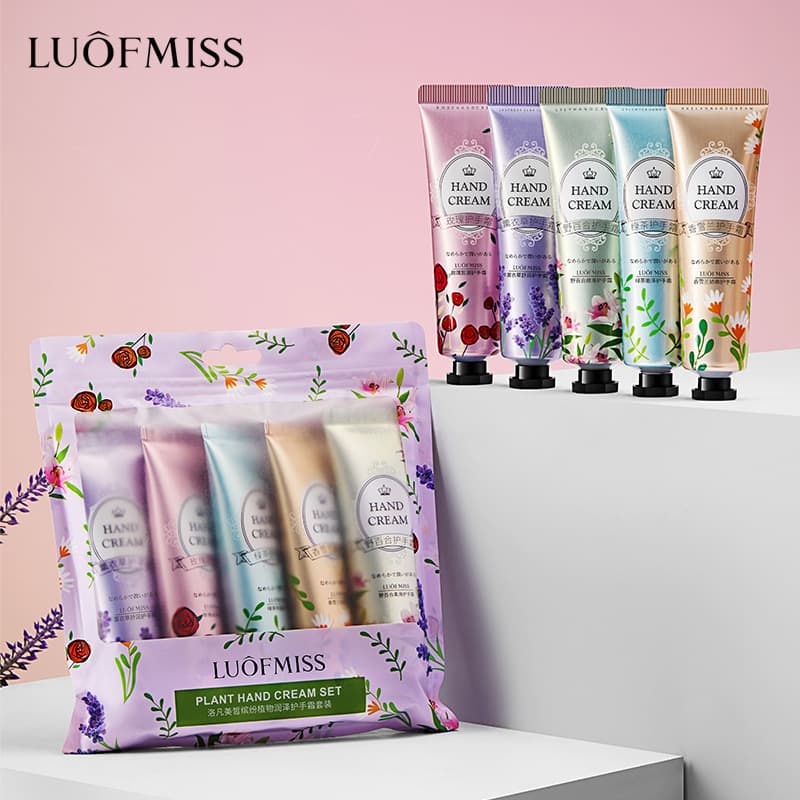 Luofan Meixi Hand Cream Set Moisturizing Nourishing Soft Smooth Hand Care Products Hand Cream Factory Wholesale