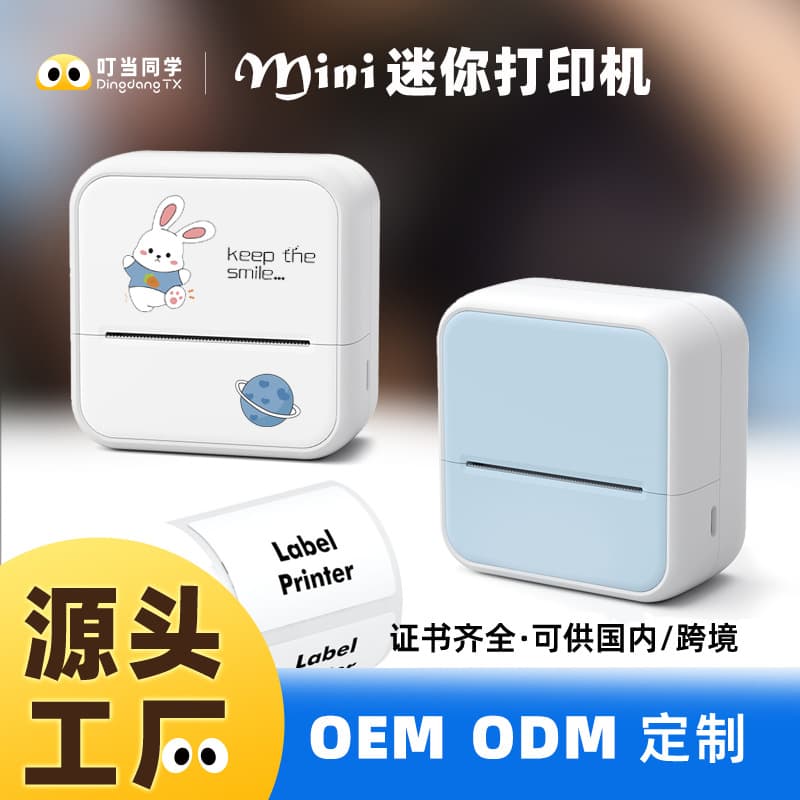 Custom Cross-Border Error Problem Printer Small Label Picture Storage Portable Thermal Mini Bluetooth Ink-Free Pocket