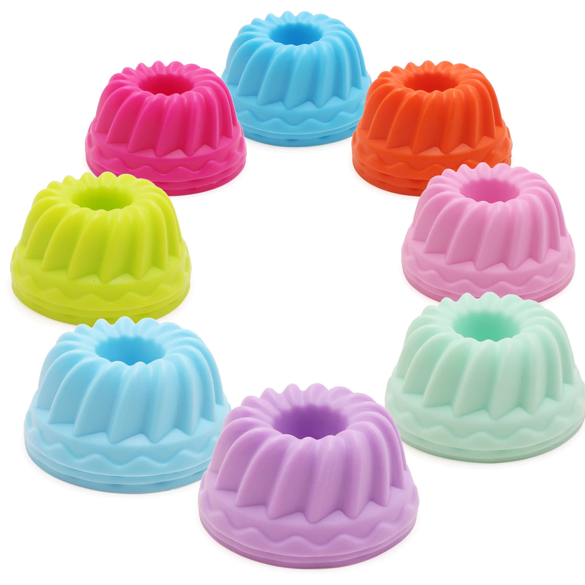 Amazon Best Selling 12 Piece Set Silicone Muffin Cup Cake Cup Muffin Cup Donut Pumpkin Cup
