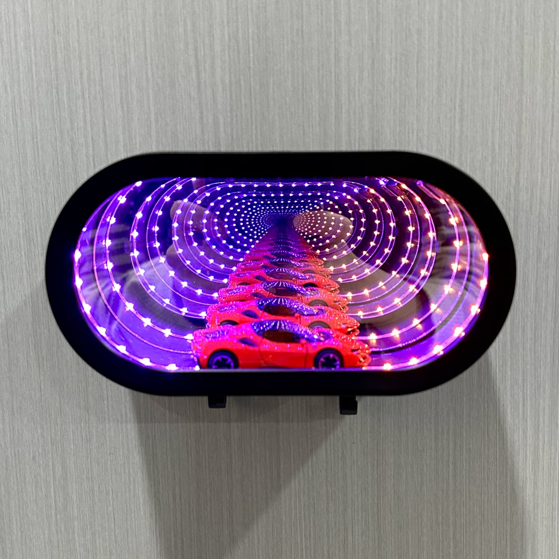 Best-selling Infinity LED Garage Key Holder with Colorful Mirror Finish