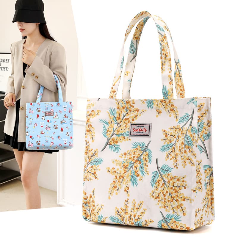2024 Crossbody Women's Handbag Large Capacity Water-Repellent Printed Nylon Bag Shoulder Bag Student Tote