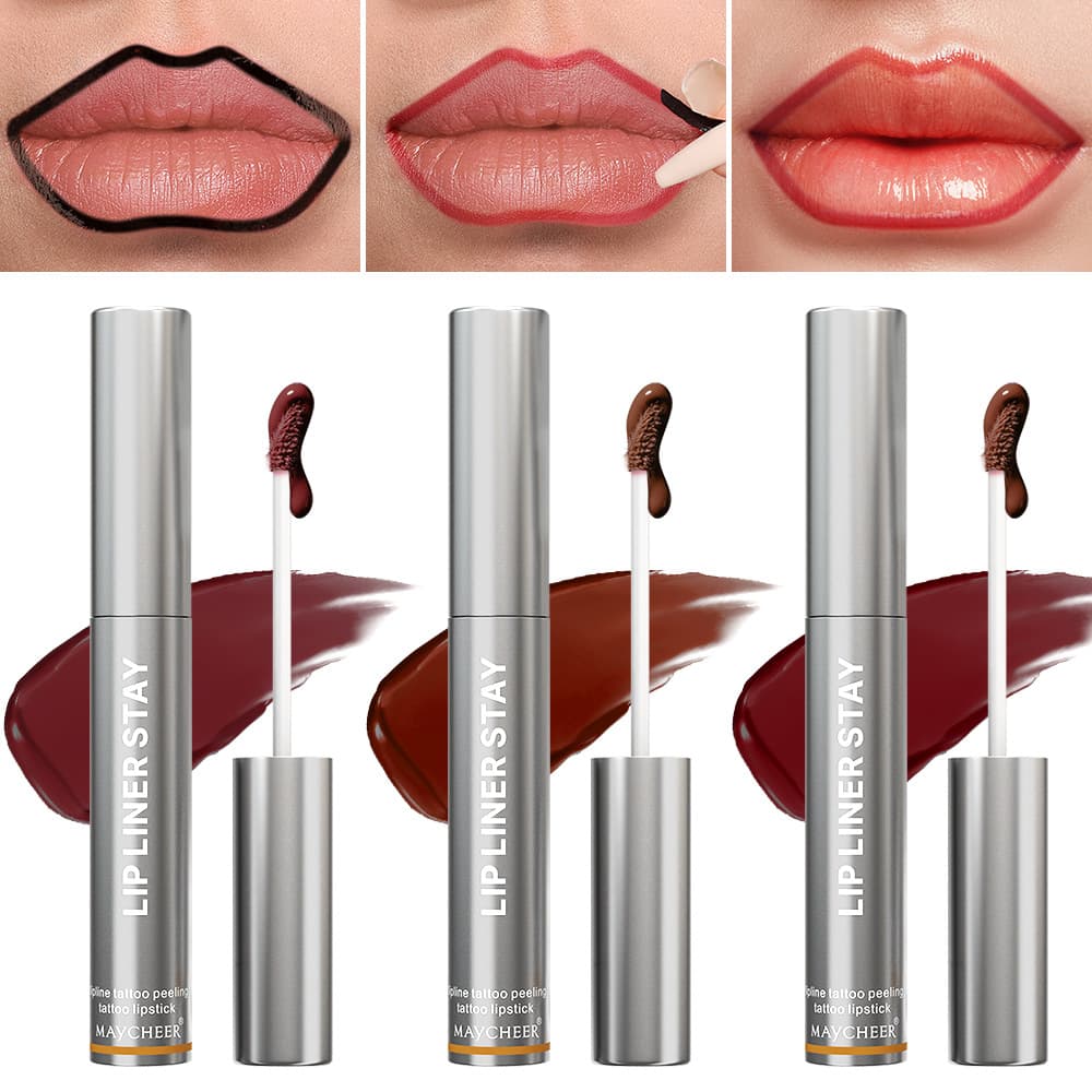MAYCHEER Peel-off Lip Liner Cream Velvet Lip Tint Long-lasting Waterproof Matte Liquid Lipstick Cross-border Export All English