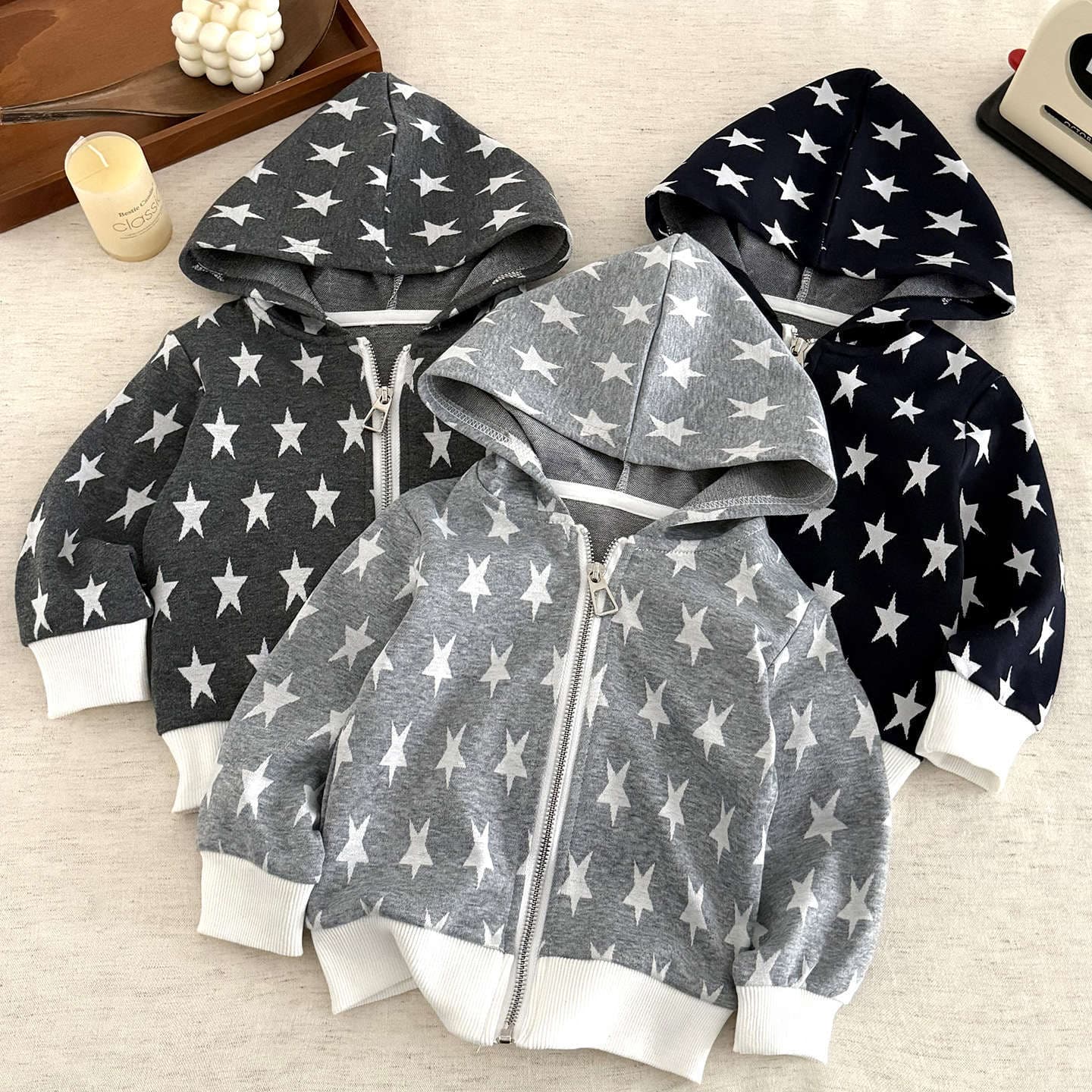 Autumn/Winter Kids Jacket Boys Girls Hooded Casual Warm Baseball Jacket School Uniform