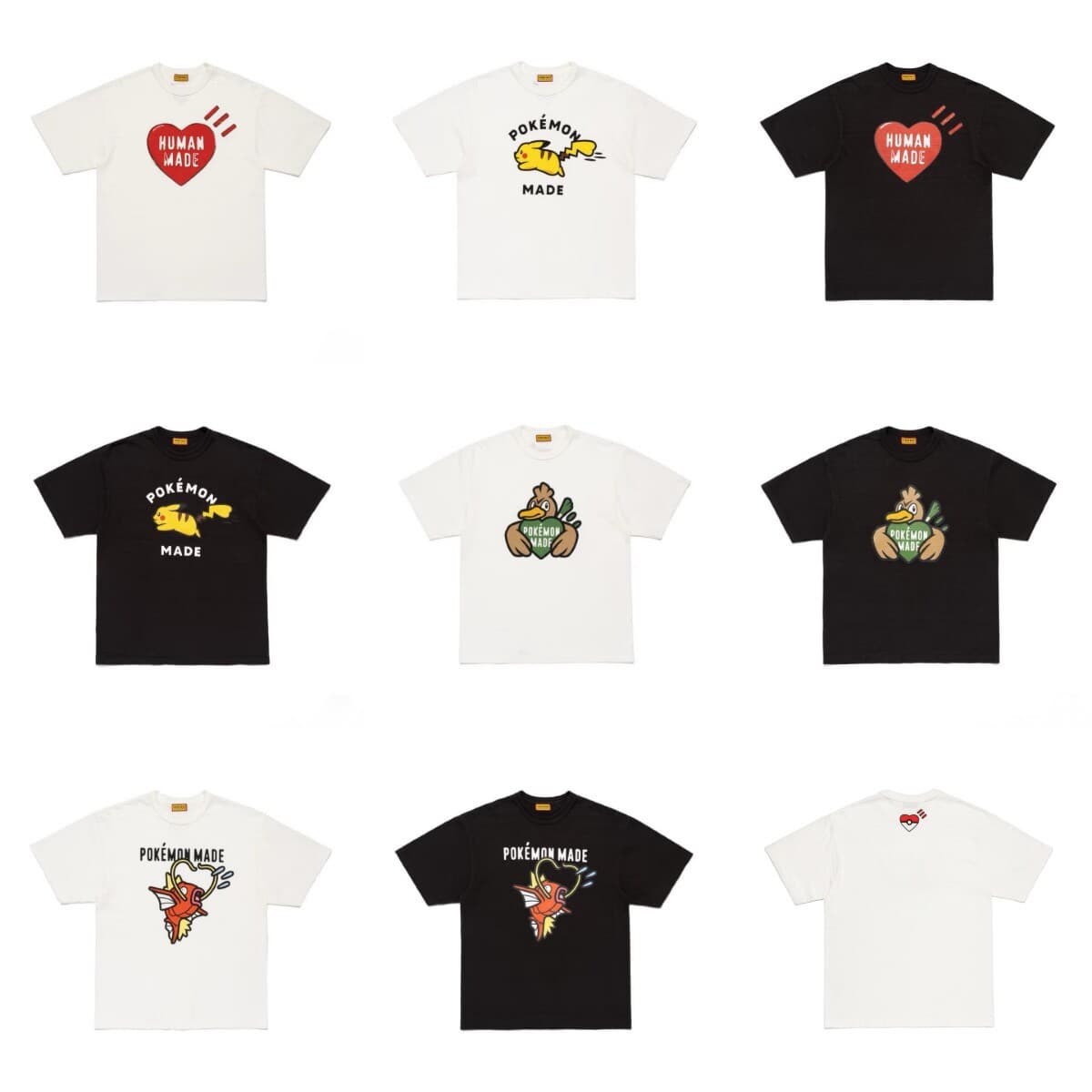 26SS Japanese Streetwear Brand Human Bamboo Cotton Breathable Cartoon Print Short Sleeve T-Shirt Top Unisex
