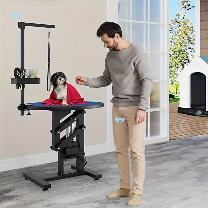 Beuloke Electric Grooming Table with Rotating Desktop Cross-border