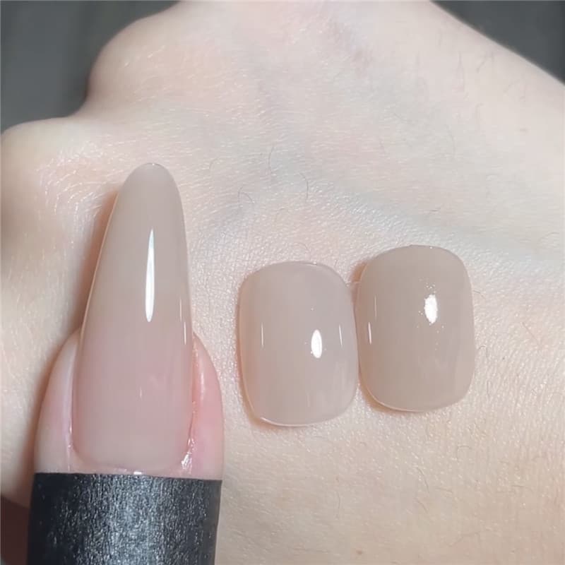 Xinmeiren Ice Skin Translucent Color Nail Gel, Internet Celebrity Huanhuan Same Style Ice Translucent Nude Pink Nail Polish, Whitening Base Coat Nail Gel