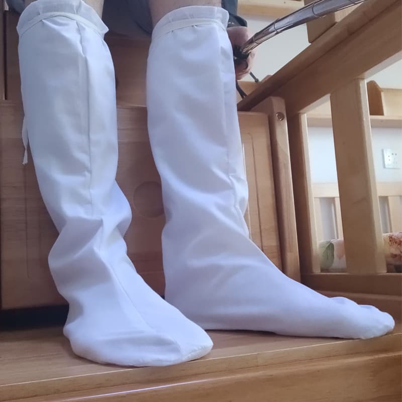 Costume Ancient Boot Socks Pure Cotton Tang Suit Socks Monk Leg Wraps Monk Large Socks Taoist Pure Cotton Cloud Socks for Men