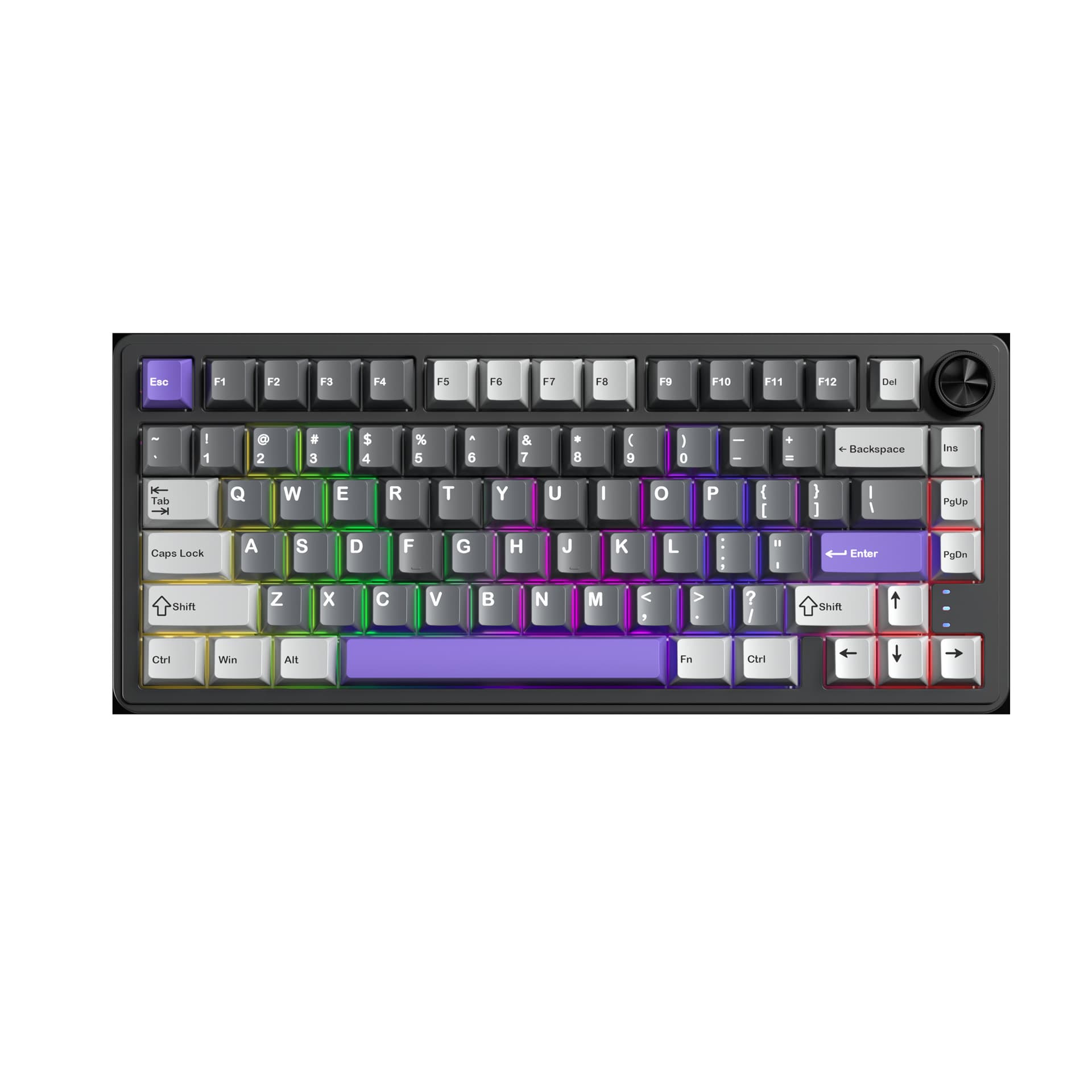 RX75 PRO Gaming Mechanical Keyboard Wireless Bluetooth Tri-Mode Customizable PBT Keycaps Office 75% Layout Keyboard