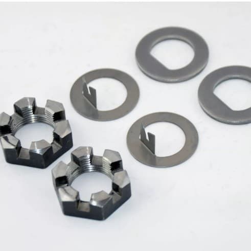 2 Sets for Trailer, RV, and Boat 1 Inch Axle Nut Kit