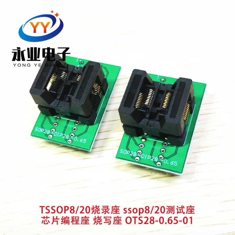 TSSOP8/20 programming socket ssop8/20 test socket chip programming socket programming socket OTS28-0.65-01