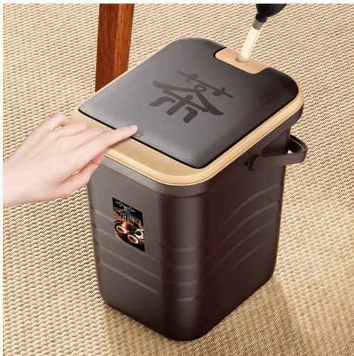 Tea Water Bucket, Tea Residue Bin, Tea Leaf Garbage Separation Filter Drain Bucket, Tea Table Wastewater Container for Home Kung Fu Tea Set Accessories