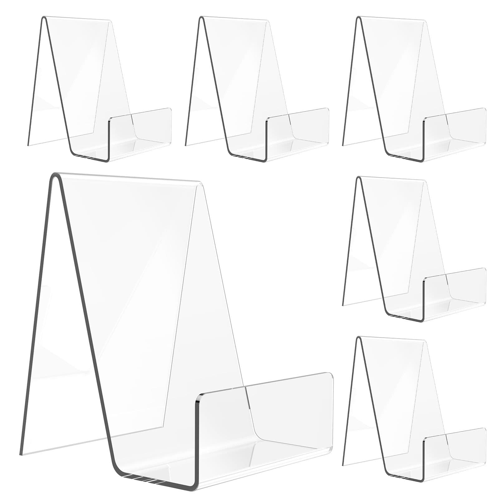 In Stock Cross-border Acrylic Bookshelf Transparent Display Stand Library Book Book Display Holder Acrylic Bookend
