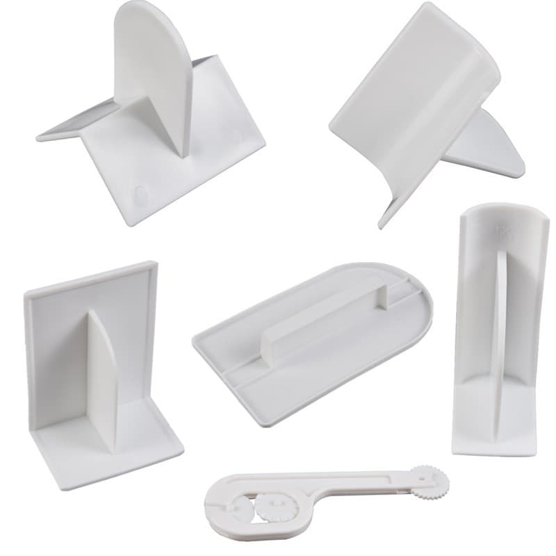 7 Cake Cream Smoothers Right Angle & Curved Cream Surface DIY Fondant Cake Smoothing Scraper