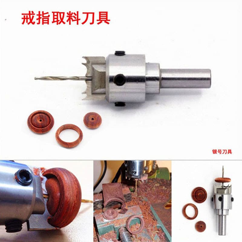 Wood Ring Knife Safety Pendant Knife Set, Finger Ring Knife Making Woodworking Milling Cutter, Buddha Bead Knife