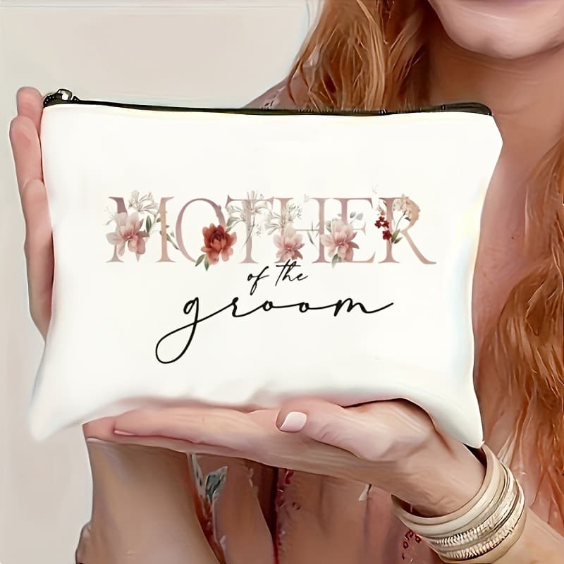 Bride and Groom Makeup Bag - Perfect Wedding and Engagement Gift for Mom and Mother-in-Law