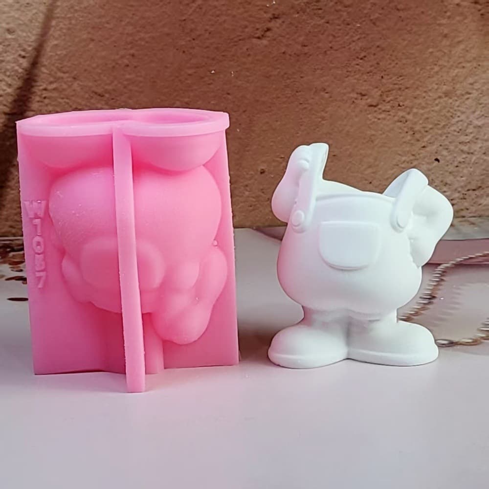 Little girl ornaments mold ornaments candle plaster DIY plaster ornaments candlestick silicone mold W1057