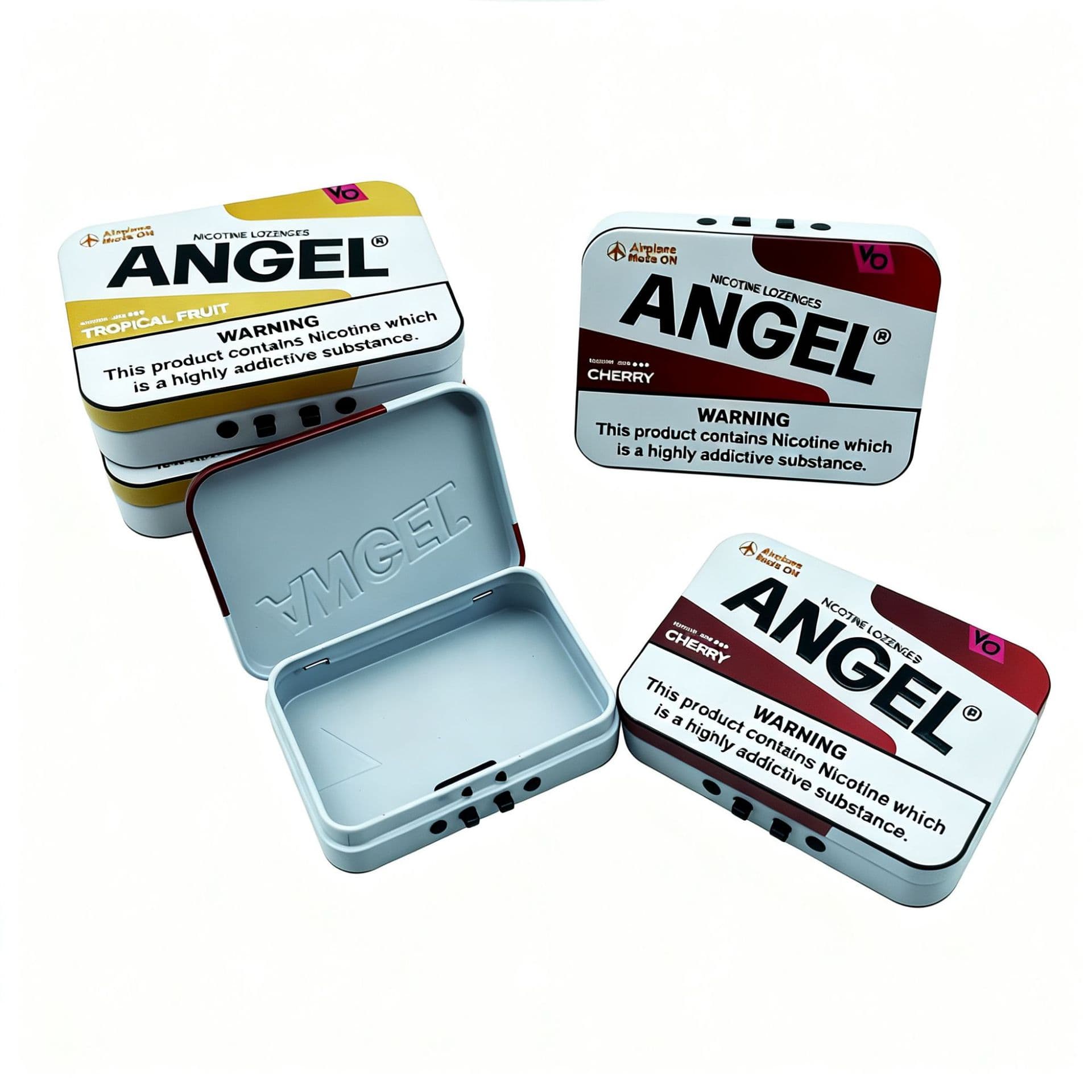 Factory-direct custom tinplate cans with child-resistant lock for nicotine hookah paste and large hookah, food-grade iron box packaging