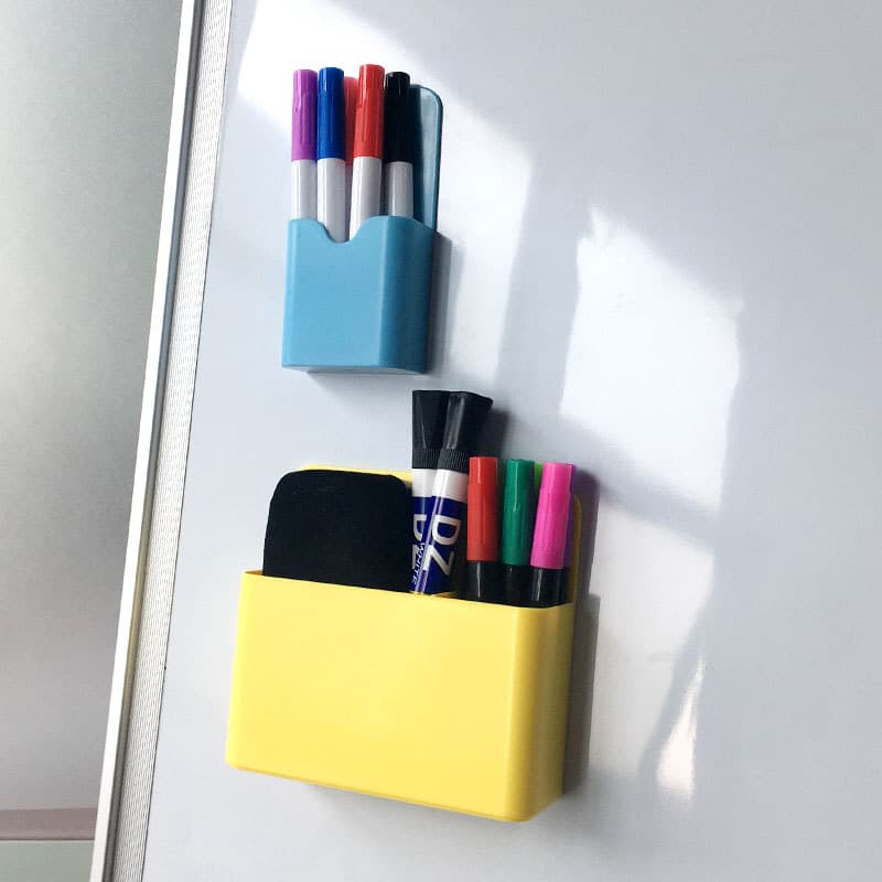Magnetic Whiteboard Sticker Magnetic Storage Box Children's Doodle Office Home Multi-functional Hard Plastic Magnetic Organizer
