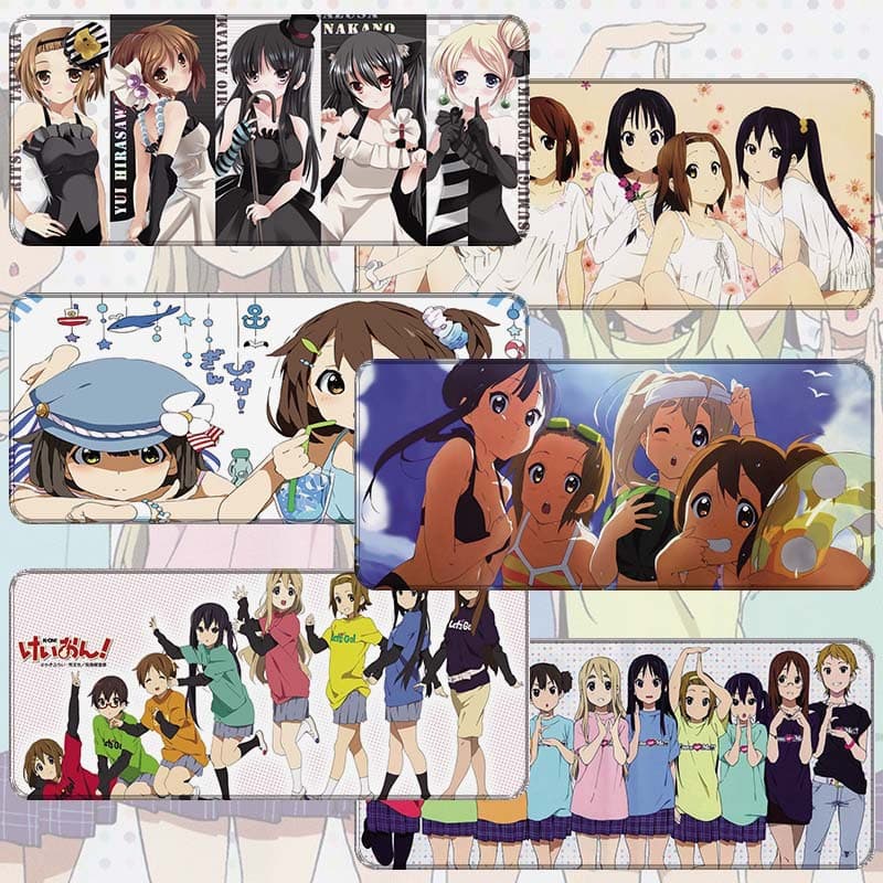 Anime Mouse Pad Extra Large Two-Dimensional K-On! Gaming Mat E-Sports Desk Mat Large Wholesale Computer Desk Mat