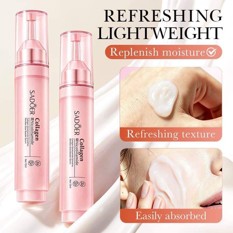 Full English Collagen Niacinamide Essence 12mlSADOER Anti-wrinkle Brightening Powerful Essence Cross-border Foreign Trade