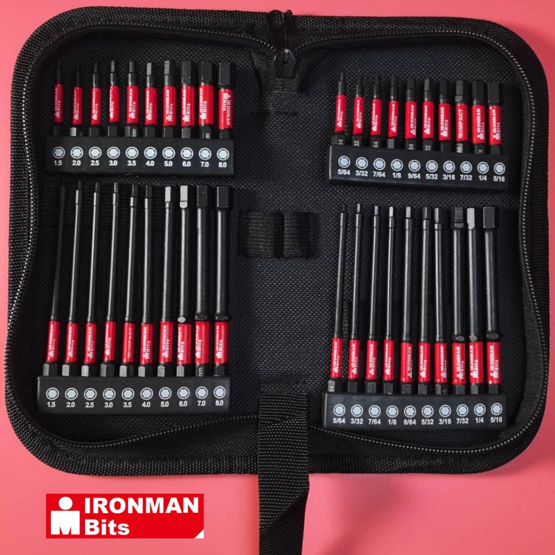 40-Piece and 60-Piece Hex Bit Set Tool Kit, Electric Hex Metric and Imperial Bit Set S2