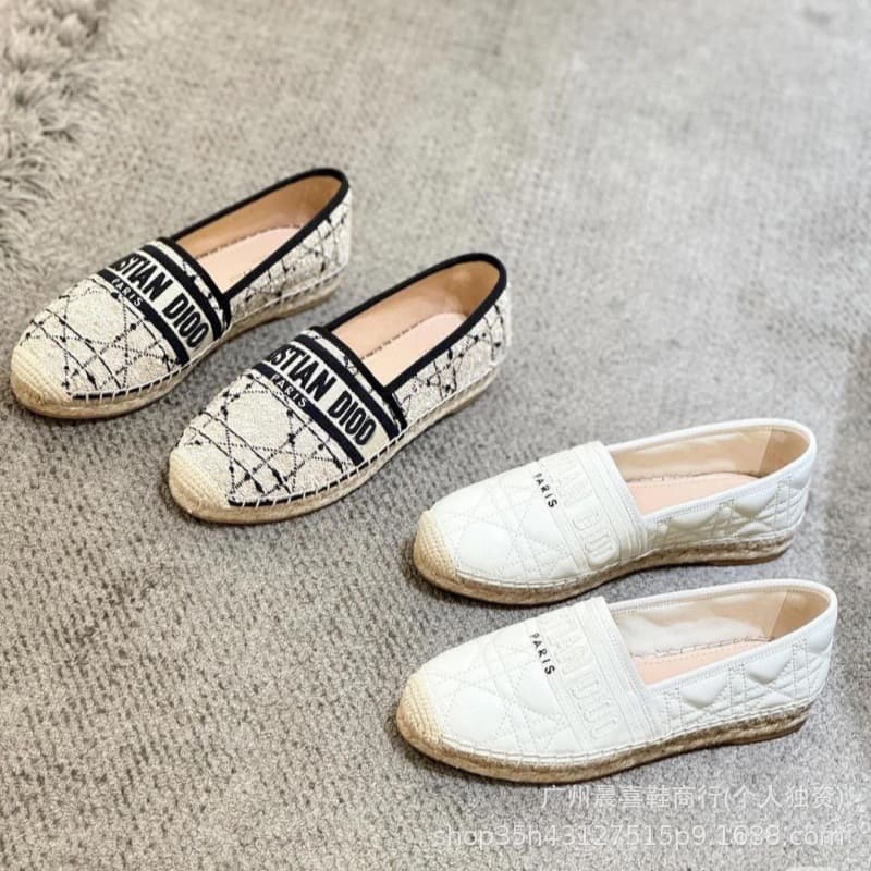 D's 2026 Summer New Fisherman Shoes, Slip-On Loafer Flat Genuine Leather Versatile Casual Woven Espadrille for Women