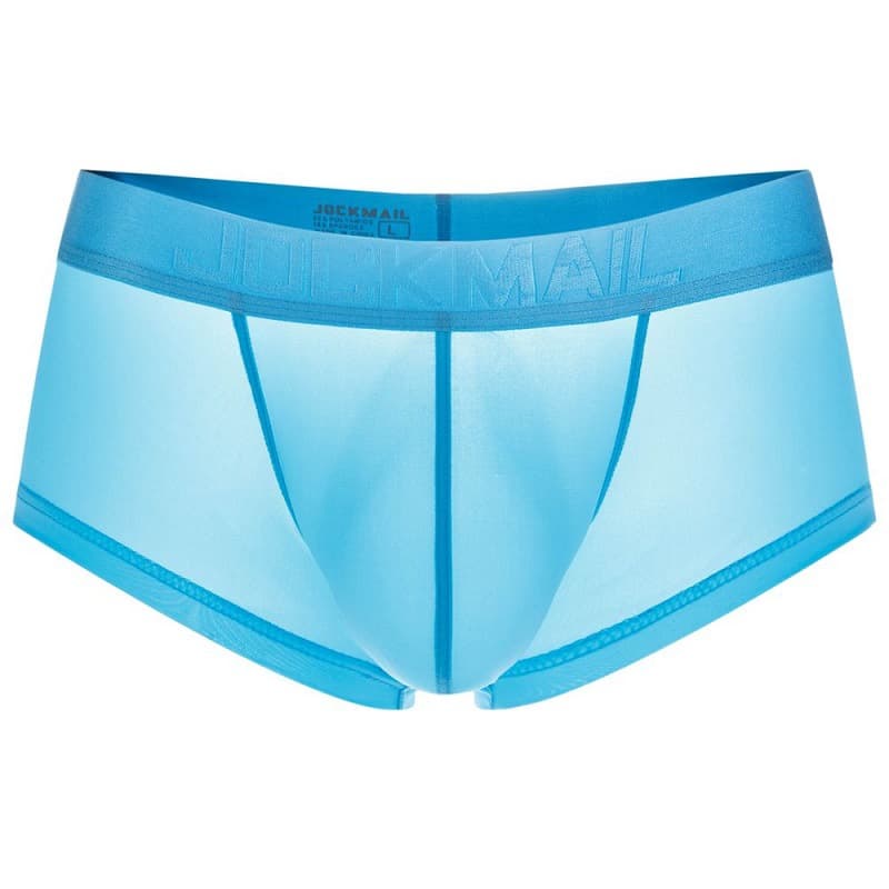 JOCKMAIL Men's Ice Silk Briefs Low Waist Seamless Semi-Transparent Breathable Shaping Comfortable Underwear Youth Fashion