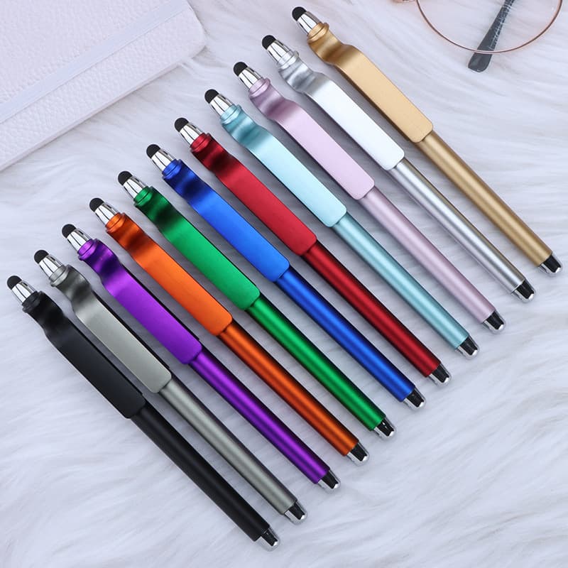 Touch screen gel pen multi-function mobile phone holder pen high-value capacitive pen student exam signature pen advertising pen