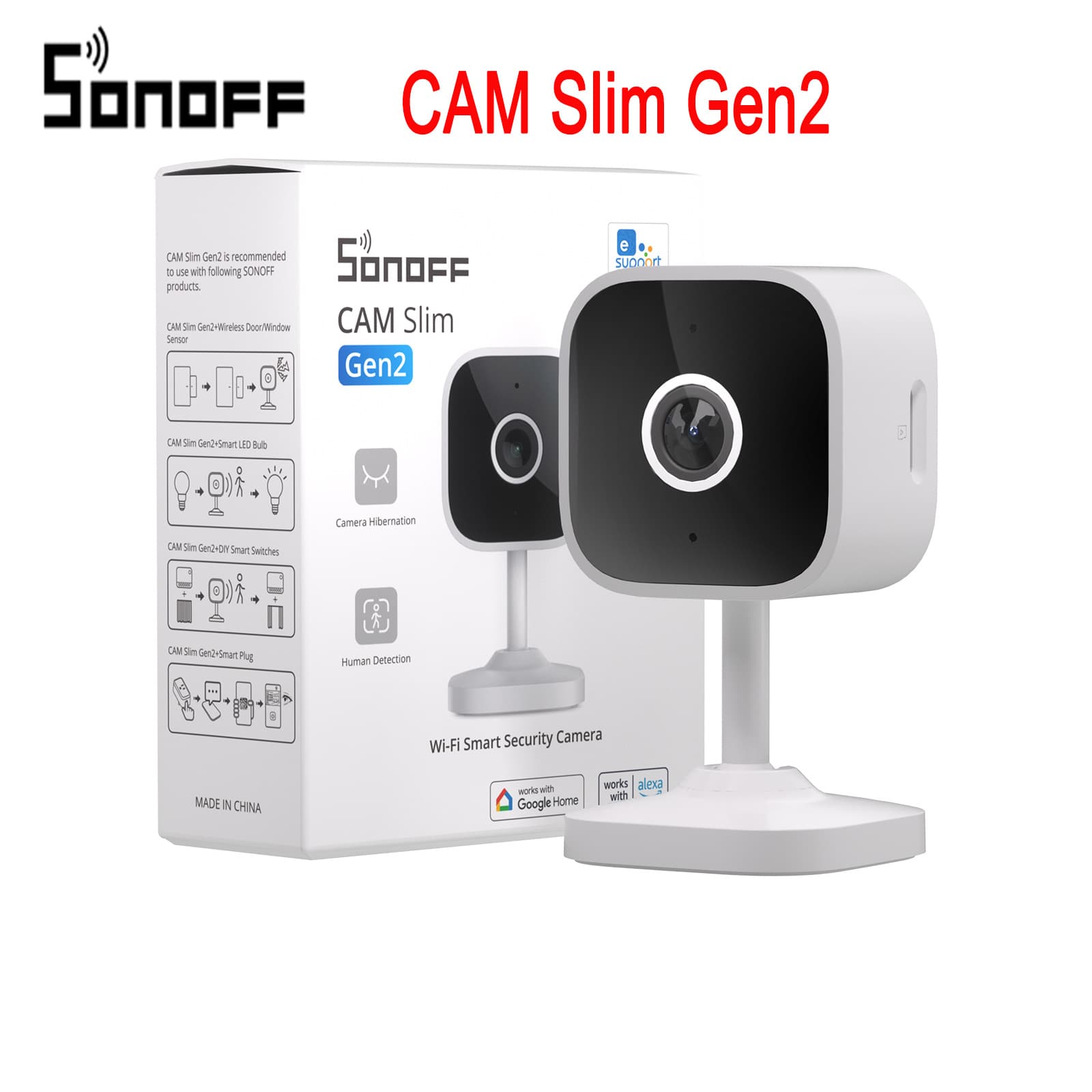 SONOFF CAM Slim Gen2 Smart Home Security Camera Easy Micro-link APP Switch Same Screen