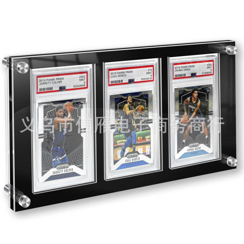 Cross-border Amazon 35PT Acrylic PSA Triple Card Frame Display Transparent Comic Card Holder