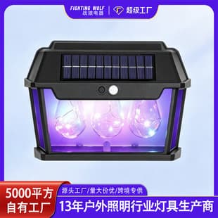 New Solar Garden Light Outdoor Lighting Garden House Shape Light Waterproof Tungsten Filament Light Sensor Light Street Light Wall Light