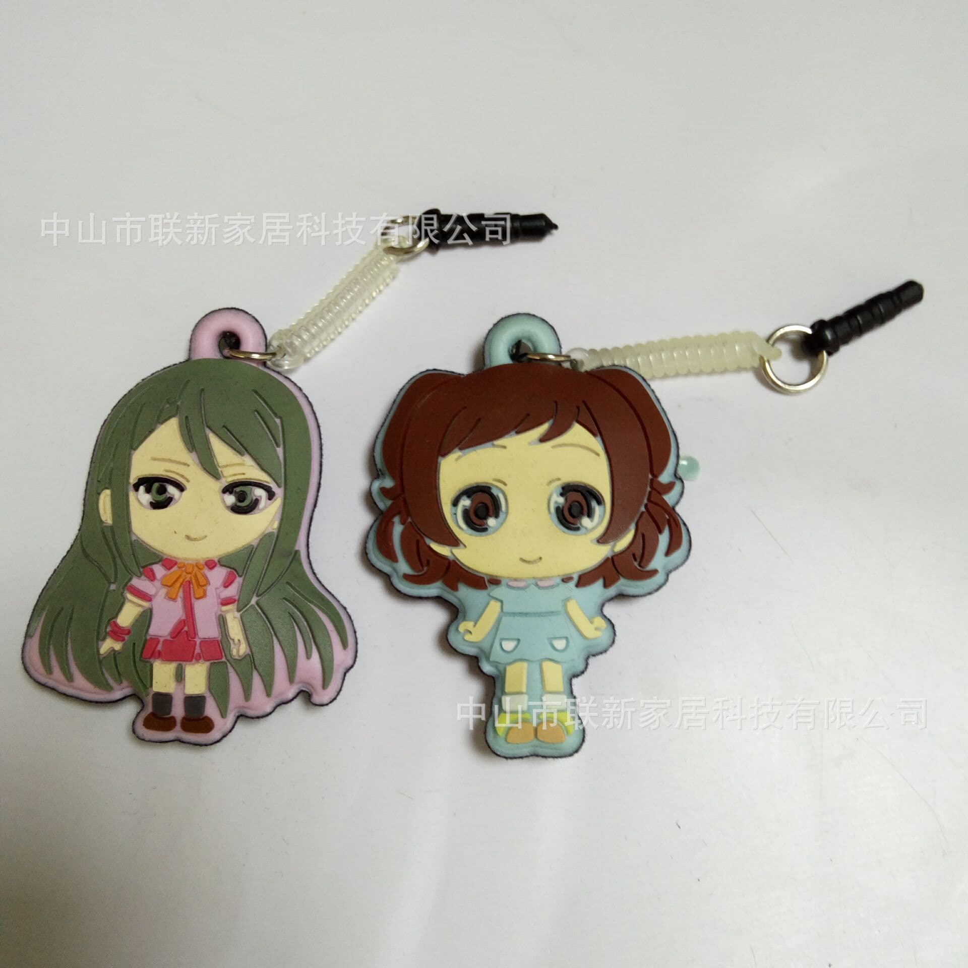 Dust Plug Phone Charm Cartoon Phone Strap Voltage Phone Screen Cleaning Wipe Phone Accessory