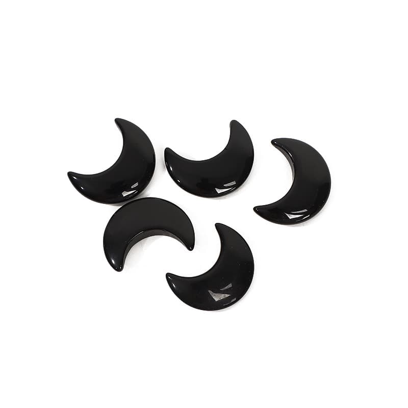Bestselling Natural Crystal Moon Carving 30*25*8mm Rose Quartz Crescent Ornament Factory Wholesale In Stock