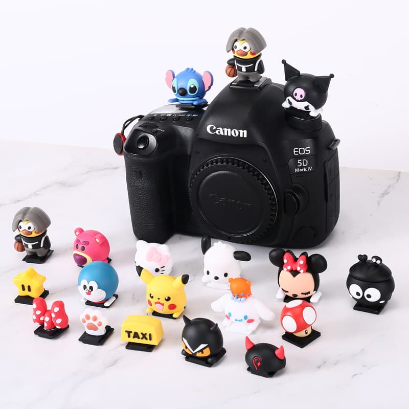 Camera Hot Shoe Cover Chicken Brother Little Devil Cartoon Hot Shoe Protective Cover Suitable for Fuji, Leica, Canon, Nikon DSLR